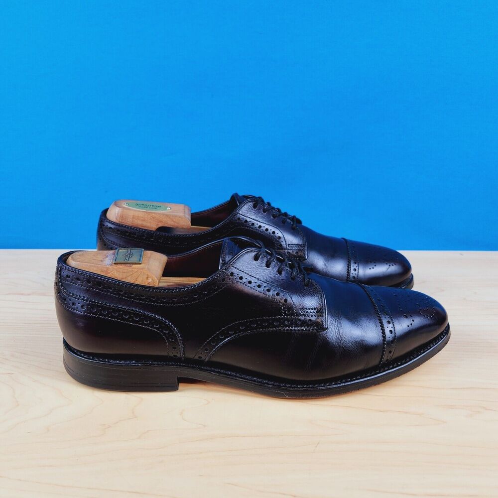 Allen Edmonds Sanford‎ USA Made Mens Size 10 Calfskin Cap Toe Dress Shoes 5277